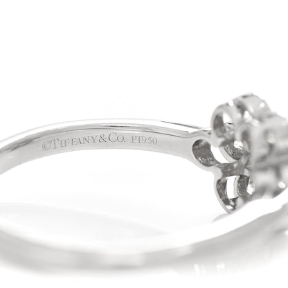 Tiffany Platinum Diamond Enchant Flower Ring 50 5.25 4 of 4