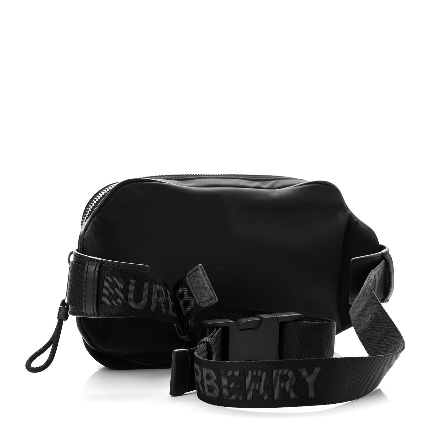Econyl Logo Print Bum Bag Black
