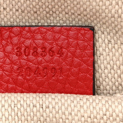 Gucci Pebbled Calfskin Small Soho Disco Bag Vibrant Red 7 of 10