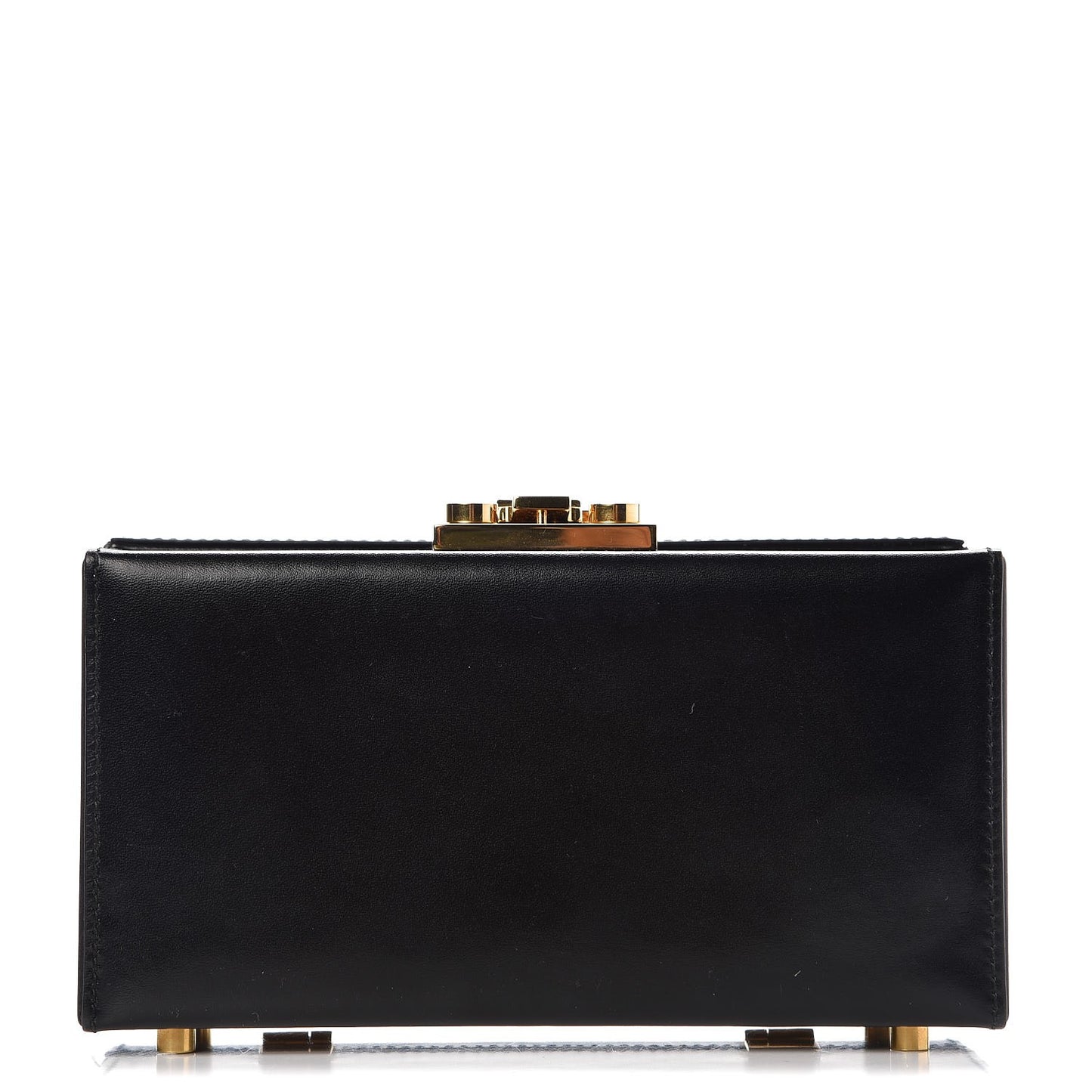 Calfskin Micro Mellettes Clutch Black