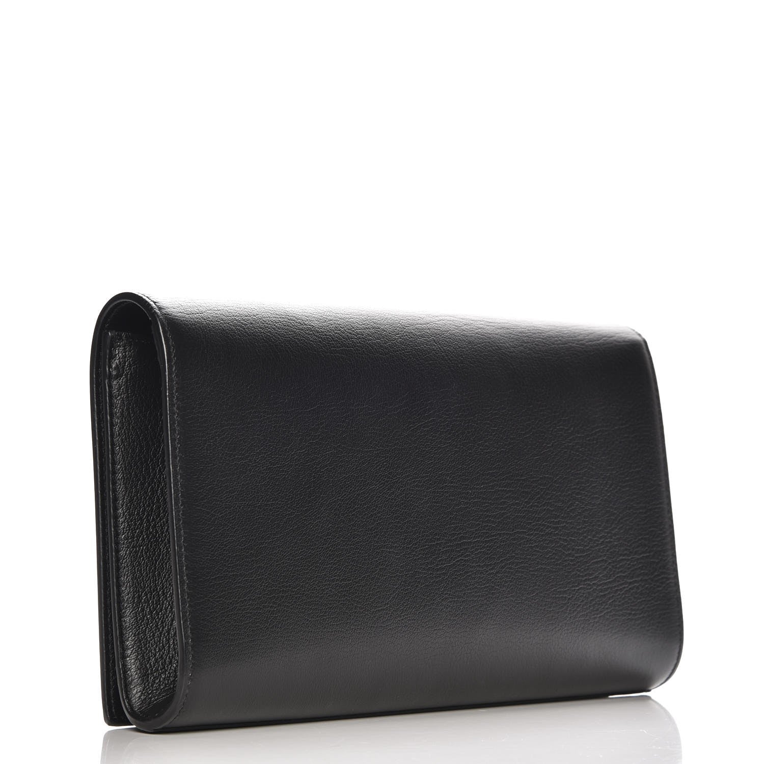 Saint Laurent Calfskin Monogram Large Belle De Jour Clutch Black 3 of 7
