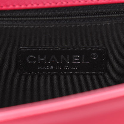 Chanel Patent Calfskin New Medium Plexiglass Boy Flap Pink 6 of 9
