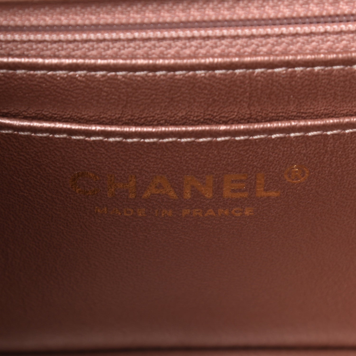 Chanel Metallic Grained Calfskin Quilted 2.55 Reissue Mini Flap Copper Pink 6 of 12
