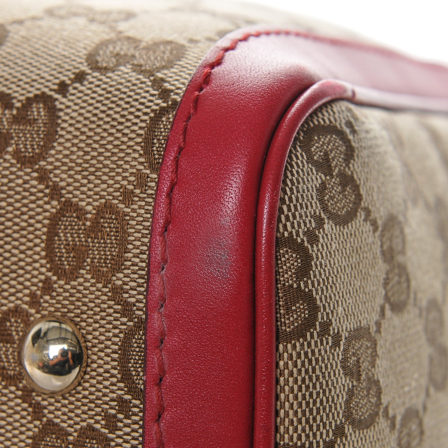 Monogram Medium Joy Boston Beige Red