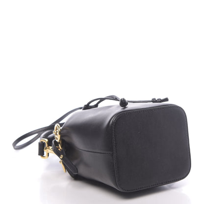 Fendi Vitello Liberty Lucido F is Fendi Mini Mon Tresor Bucket Bag Black 4 of 10