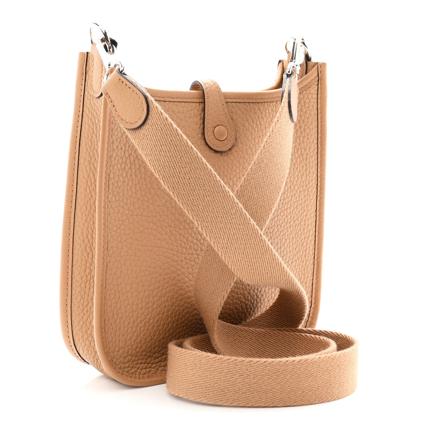 Hermes Taurillon Clemence Amazone Evelyne TPM Chai 3 of 11