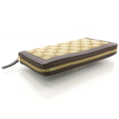 Gucci Monogram Margaux Calfskin Sukey Zip Around Wallet Beige Ebony Cocoa 4 of 7