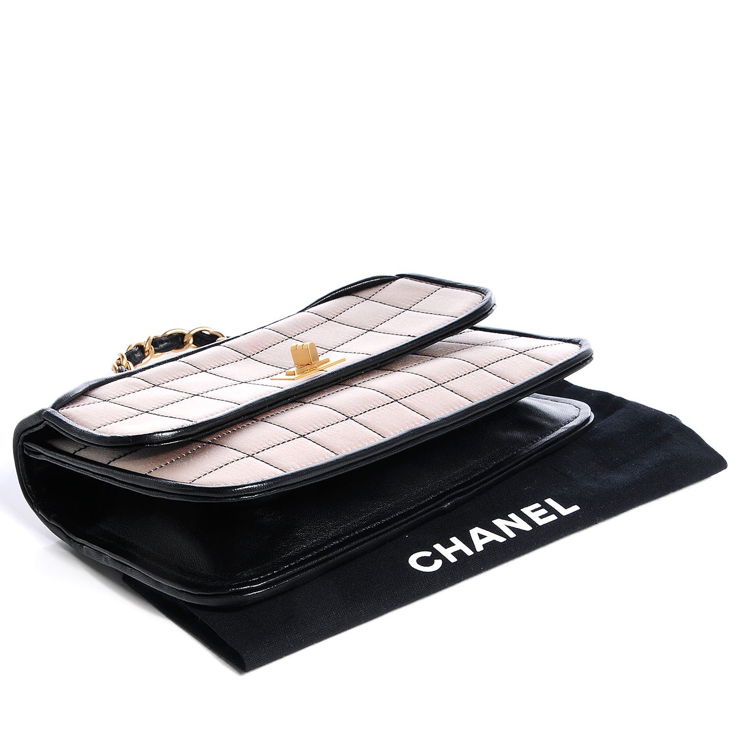 Chanel Satin Quilted Mademoiselle Flap Handbag Light Pink 4 of 8