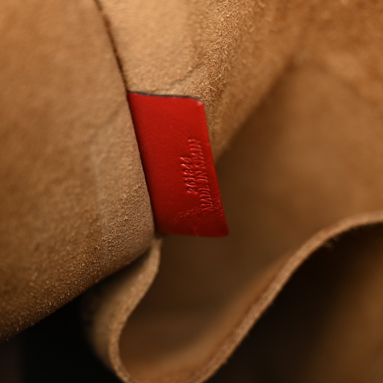 Loewe Calfskin Gate Bucket Bag Scarlet Burnt Red 6 of 9