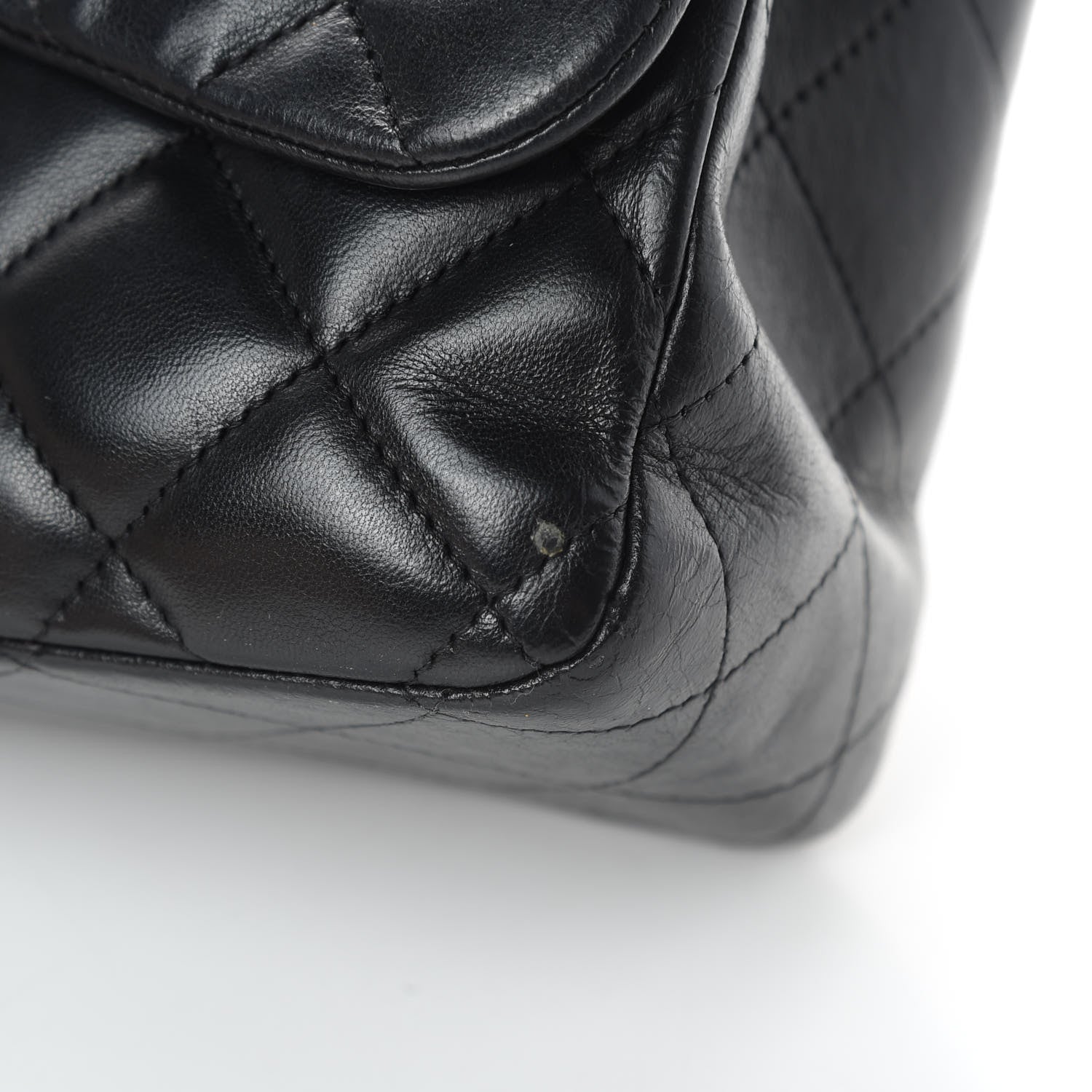Chanel Lambskin Quilted Jumbo Single Flap Black 15 of 15