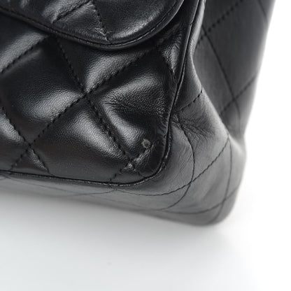 Chanel Lambskin Quilted Jumbo Single Flap Black 15 of 15