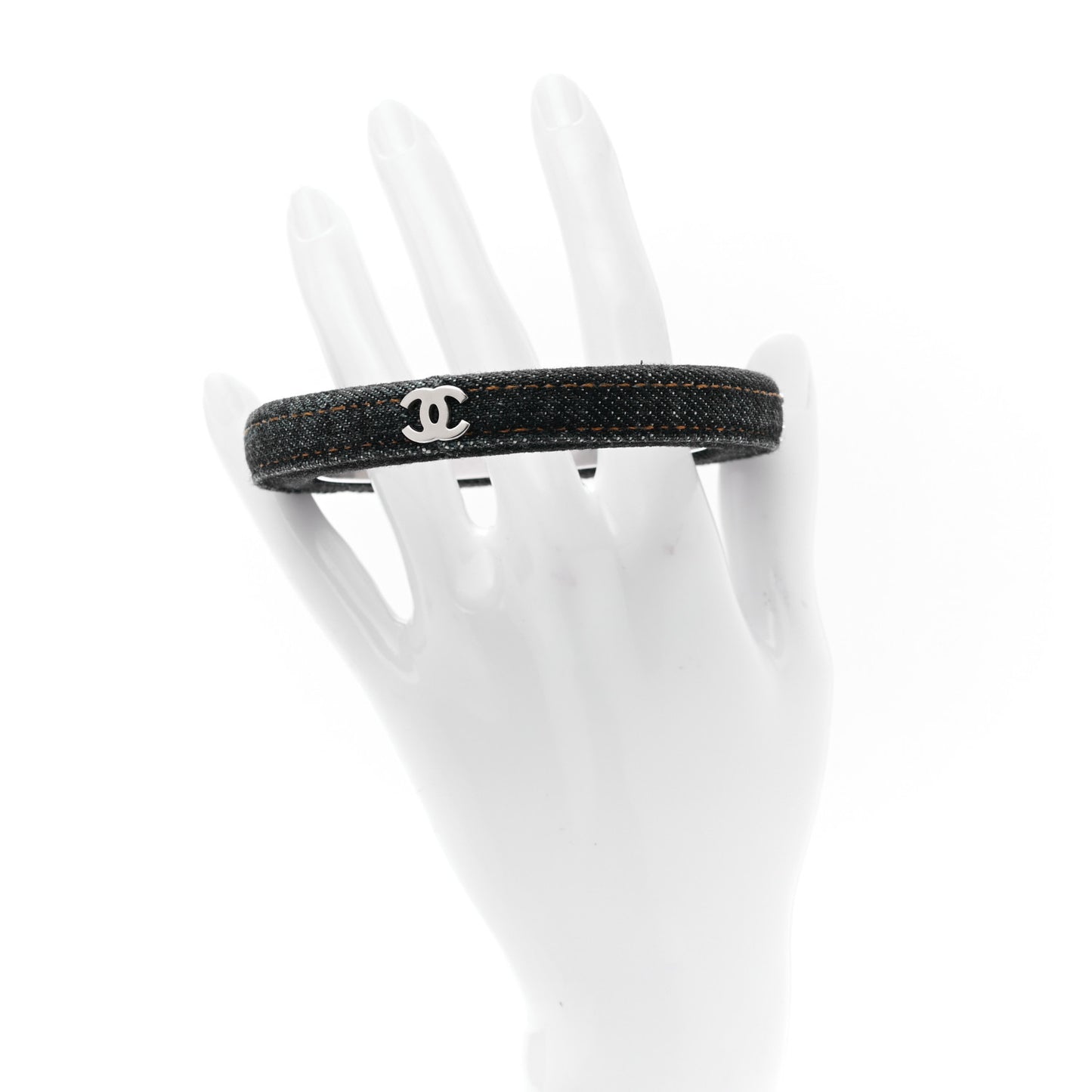 Denim CC Narrow Bangle L Blue