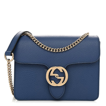 Gucci Dollar Calfskin Small Interlocking G Shoulder Bag Caspian 1 of 9