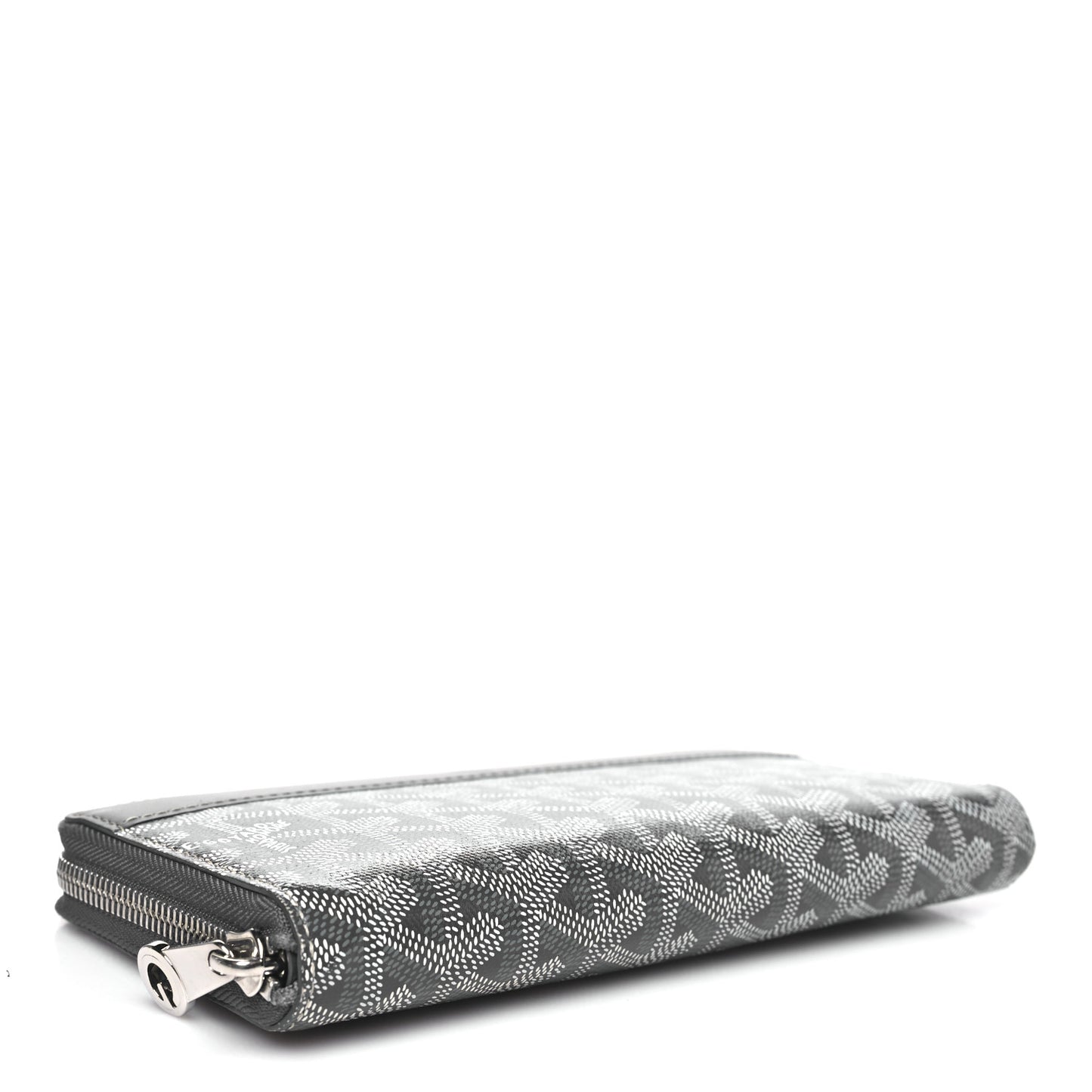 Goyardine Matignon Zip Around GM Wallet Grey