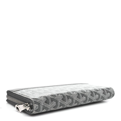 Goyard Goyardine Matignon Zip Around GM Wallet Grey 4 of 7
