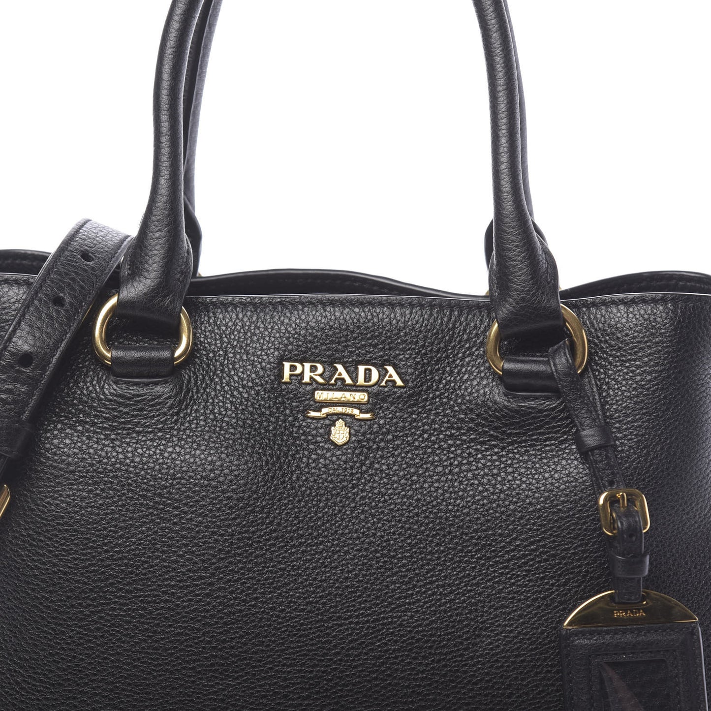Vitello Daino Tote Black