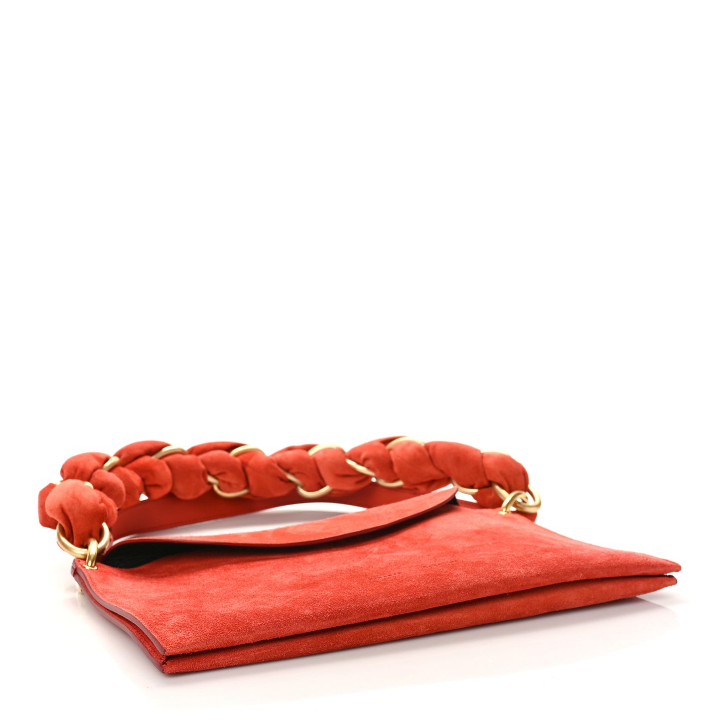 Suede Braid Bag Tomato