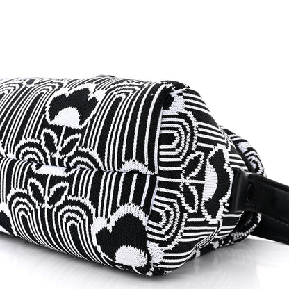 Prada Maglia Jacquard Signaux Bag Black White 10 of 10