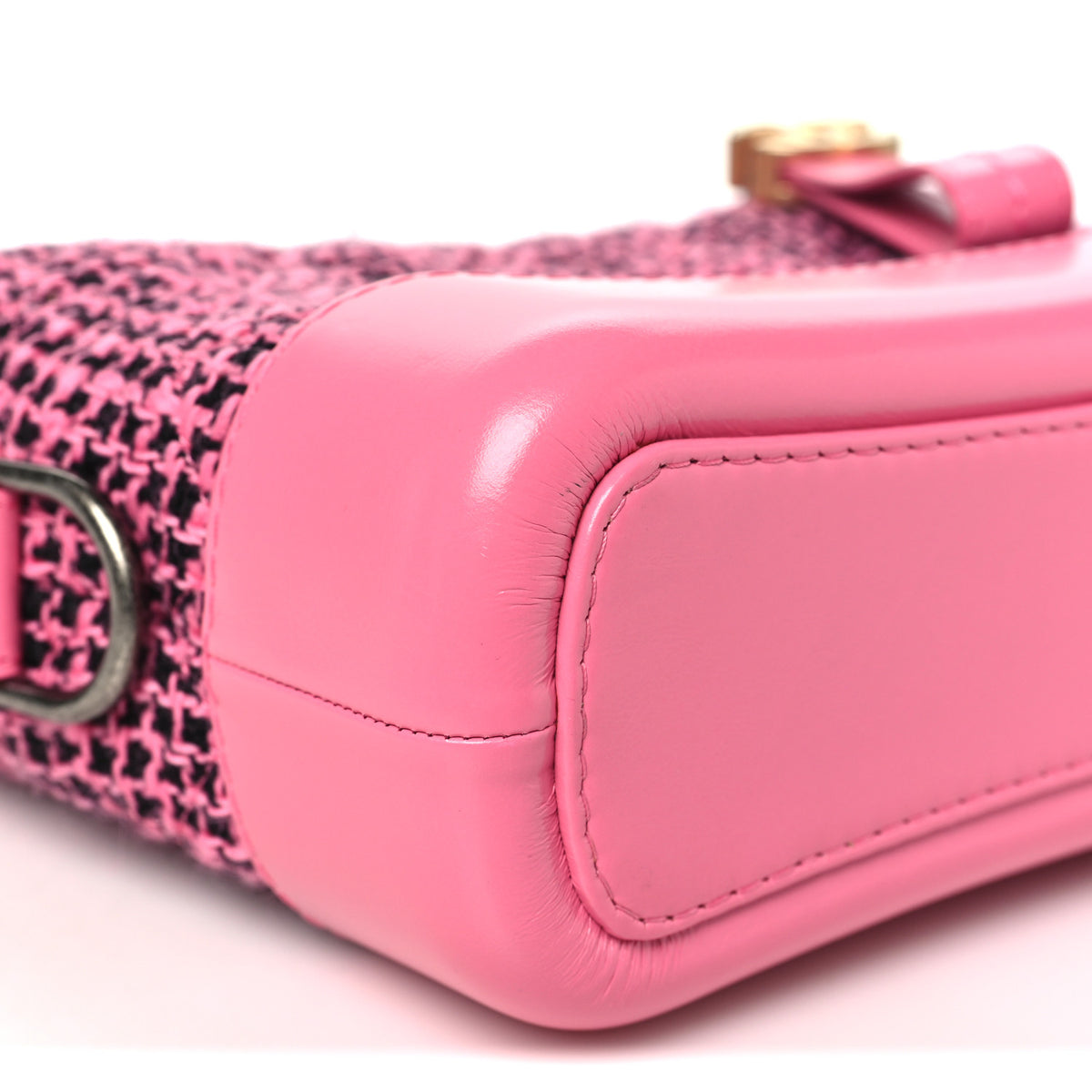 Chanel Tweed Calfskin Small Gabrielle Hobo Pink 9 of 10