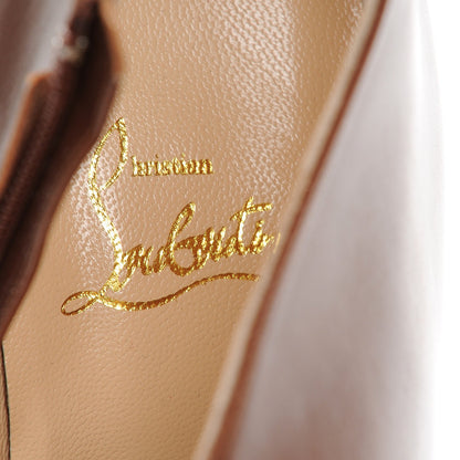 Christian Louboutin Nappa Belle Zeppa 100 Wedge Ankle Boots 39 Brown 7 of 9
