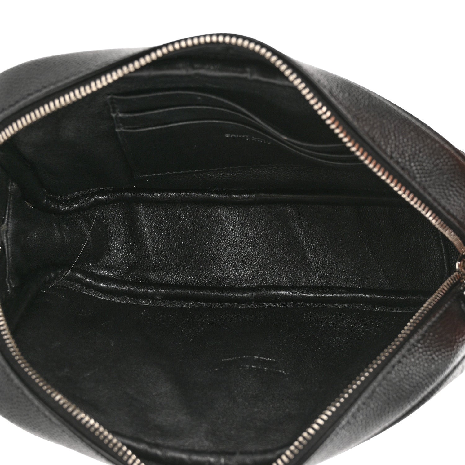 Saint Laurent Grain De Poudre Matelasse Monogram Mini Lou Camera Bag Black 5 of 11