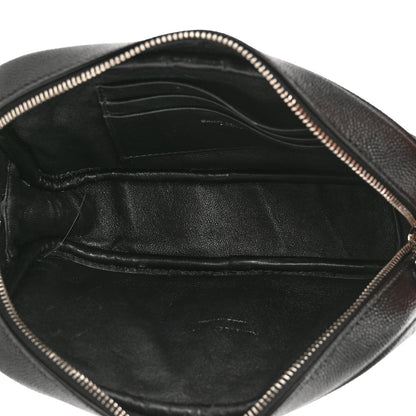 Saint Laurent Grain De Poudre Matelasse Monogram Mini Lou Camera Bag Black 5 of 11