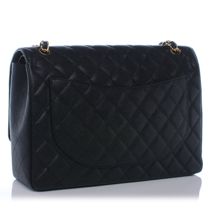 Chanel Caviar Quilted Maxi Double Flap Black 3 of 7
