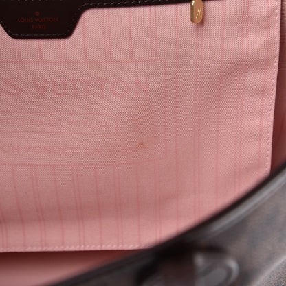 Louis Vuitton Damier Ebene Neo Neverfull MM Rose Ballerine 13 of 17