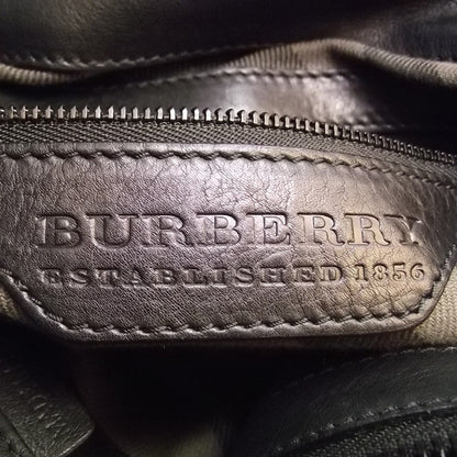 Burberry Baby Burnished Leather Tote Black 7 of 9
