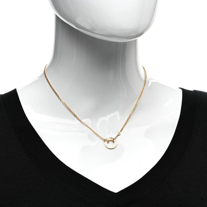 Cartier 18K Yellow Gold 2 Diamond LOVE Necklace 2 of 5