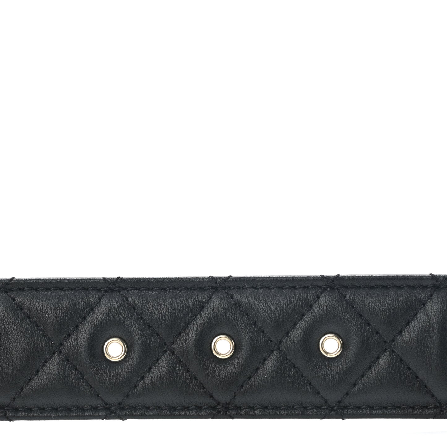 Calfskin Quilted CC Chain Belt 90 36 Black