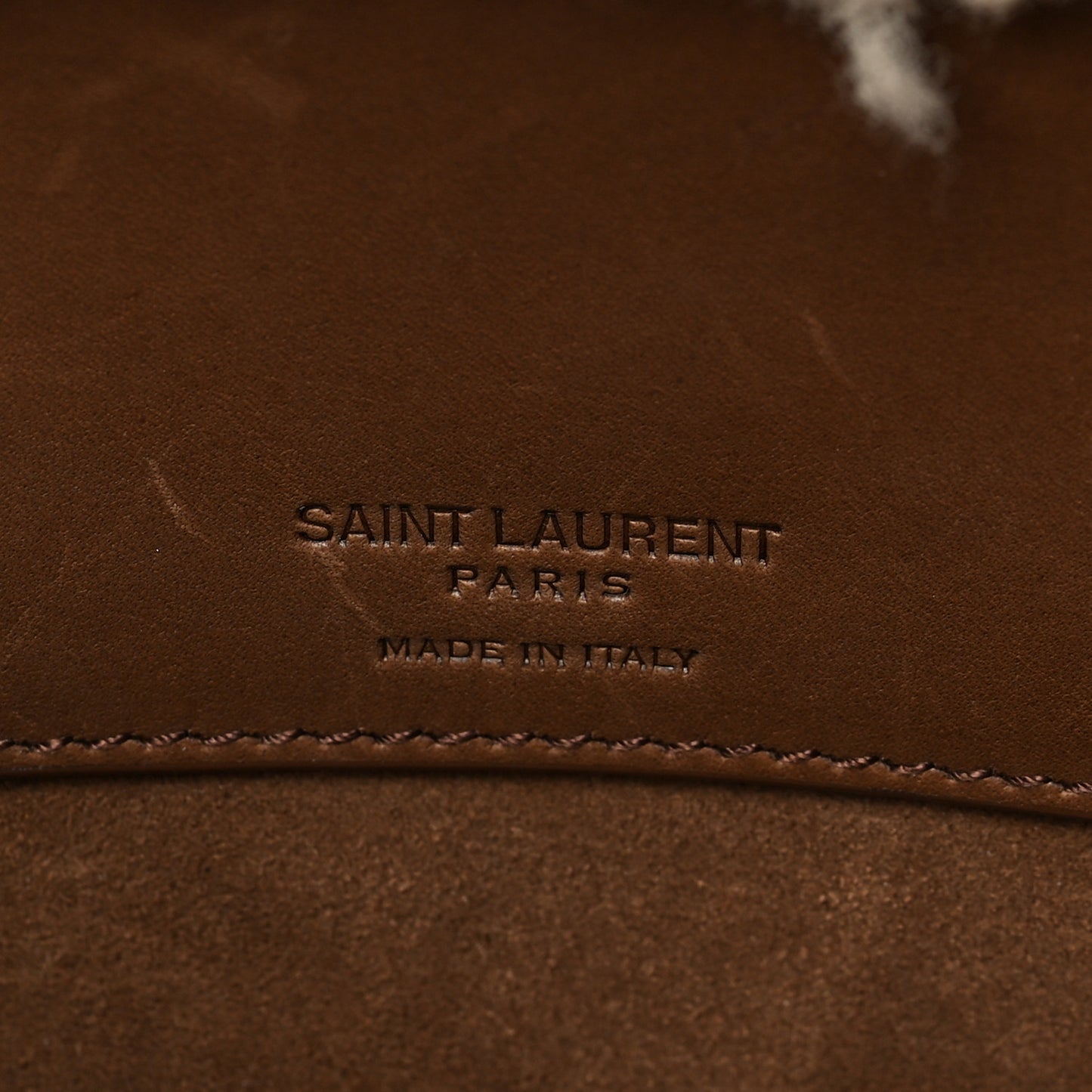 Shearling Nano Supple Sac De Jour Brown Beige