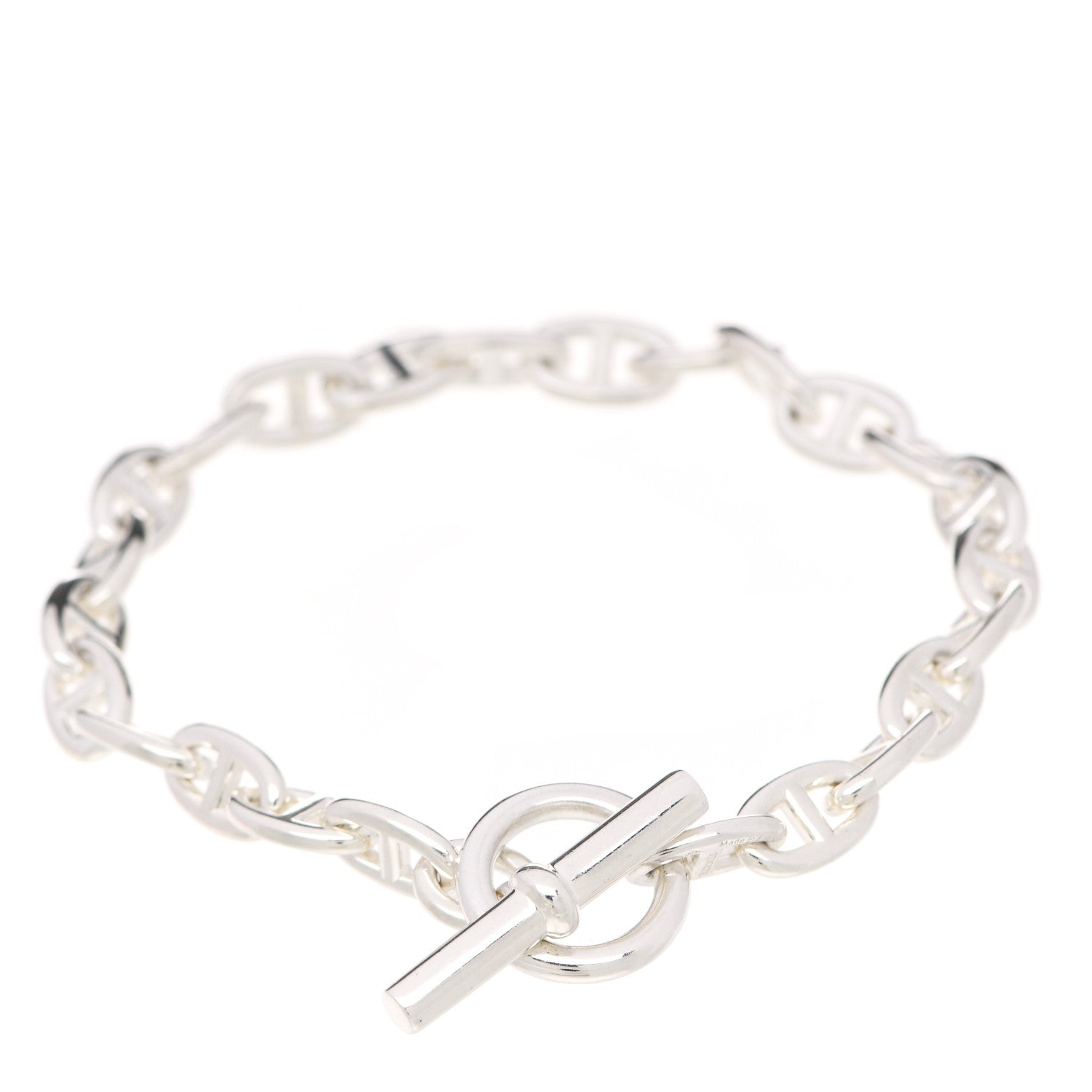 Hermes Sterling Silver PM Chaine D'Ancre Bracelet 1 of 6