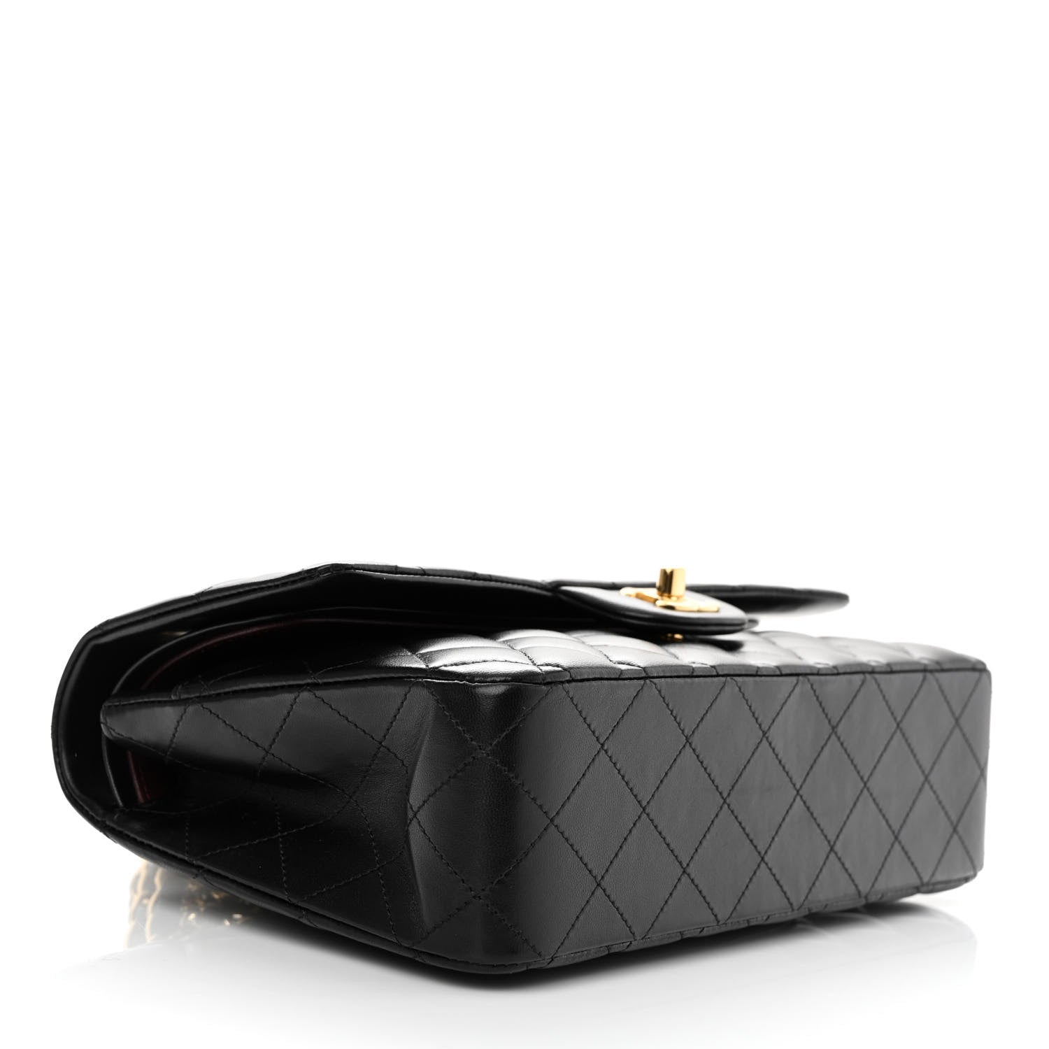 Chanel Lambskin Quilted Medium Double Flap Black 3 of 11