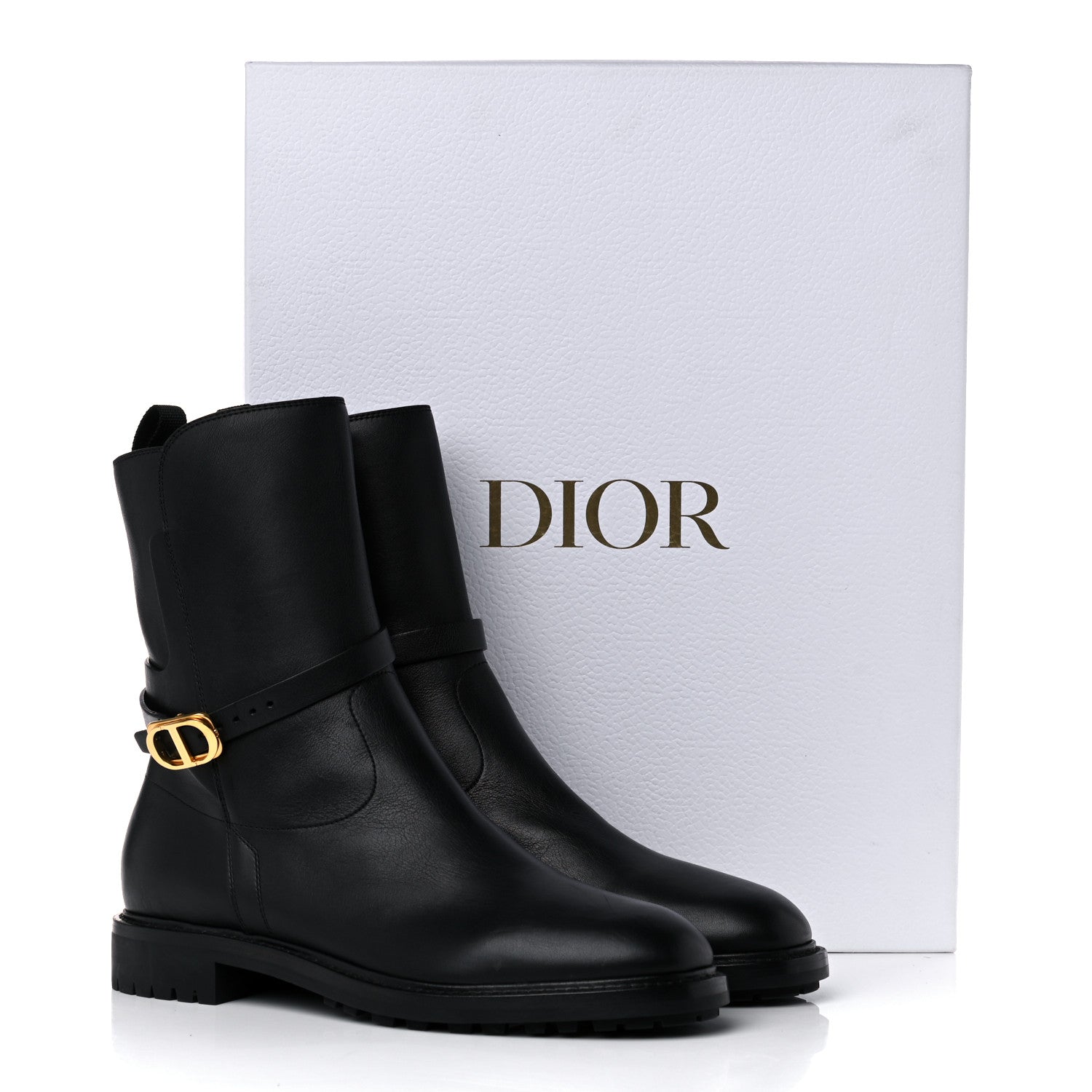 Christian Dior Calfskin Empreinte Ankle Boot 40 Black 16 of 16