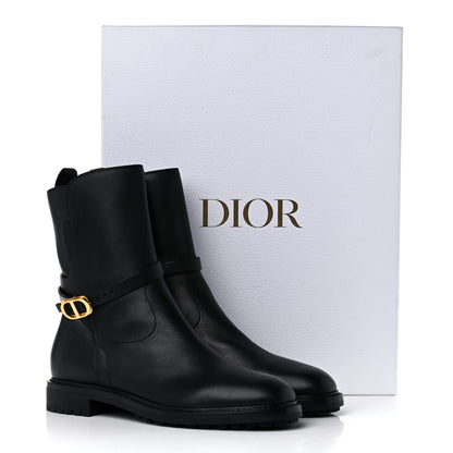 Christian Dior Calfskin Empreinte Ankle Boot 40 Black 16 of 16
