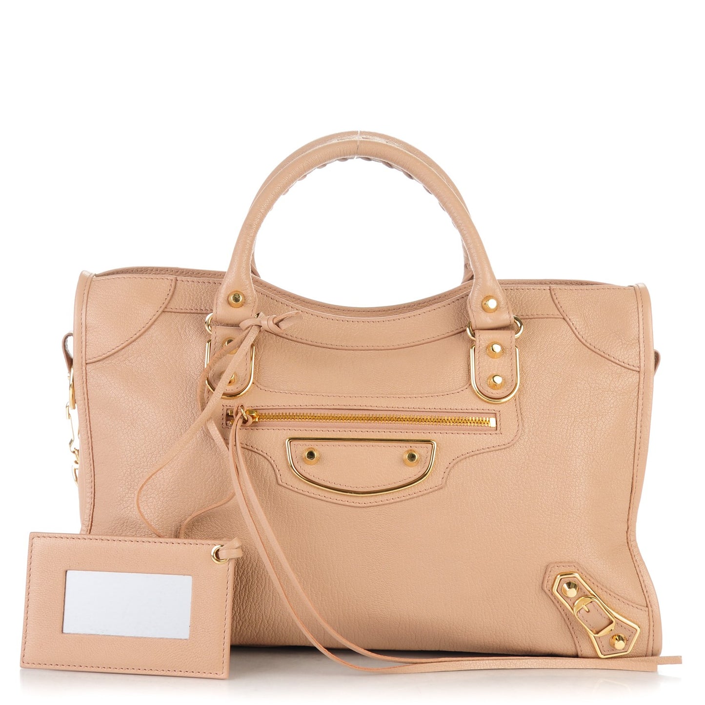 Chevre Gold Metallic Edge Hardware City Rose Des Sables