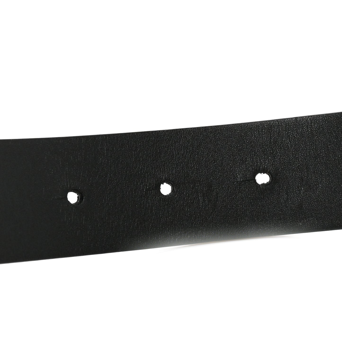 Crumpled Calfskin Pearl CC Belt 105 42 Black