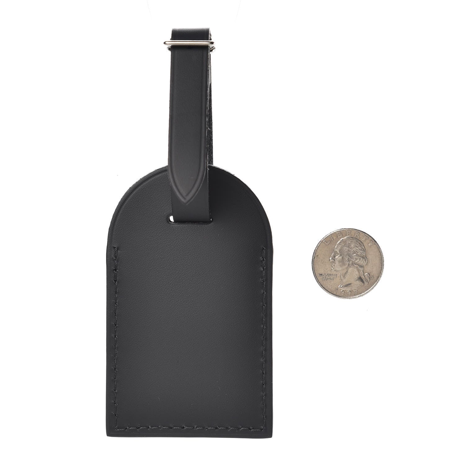 Louis Vuitton Calfskin Luggage Tag Black 2 of 3