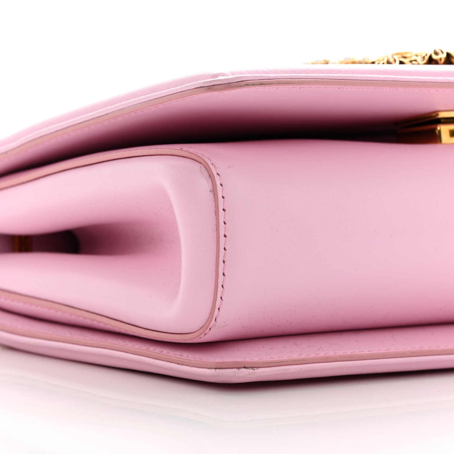 Dolce & Gabbana Calfskin Medium Devotion Crossbody Pink 8 of 11