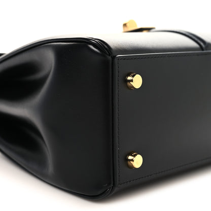 Celine Satinated Calfskin Small 16 Top Handle Bag Black 10 of 13