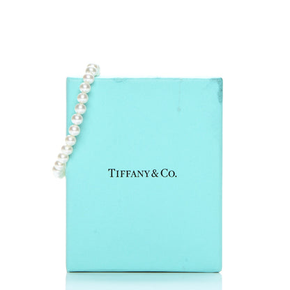 Tiffany Sterling Silver Pearl Ziegfeld Bracelet 6 of 7