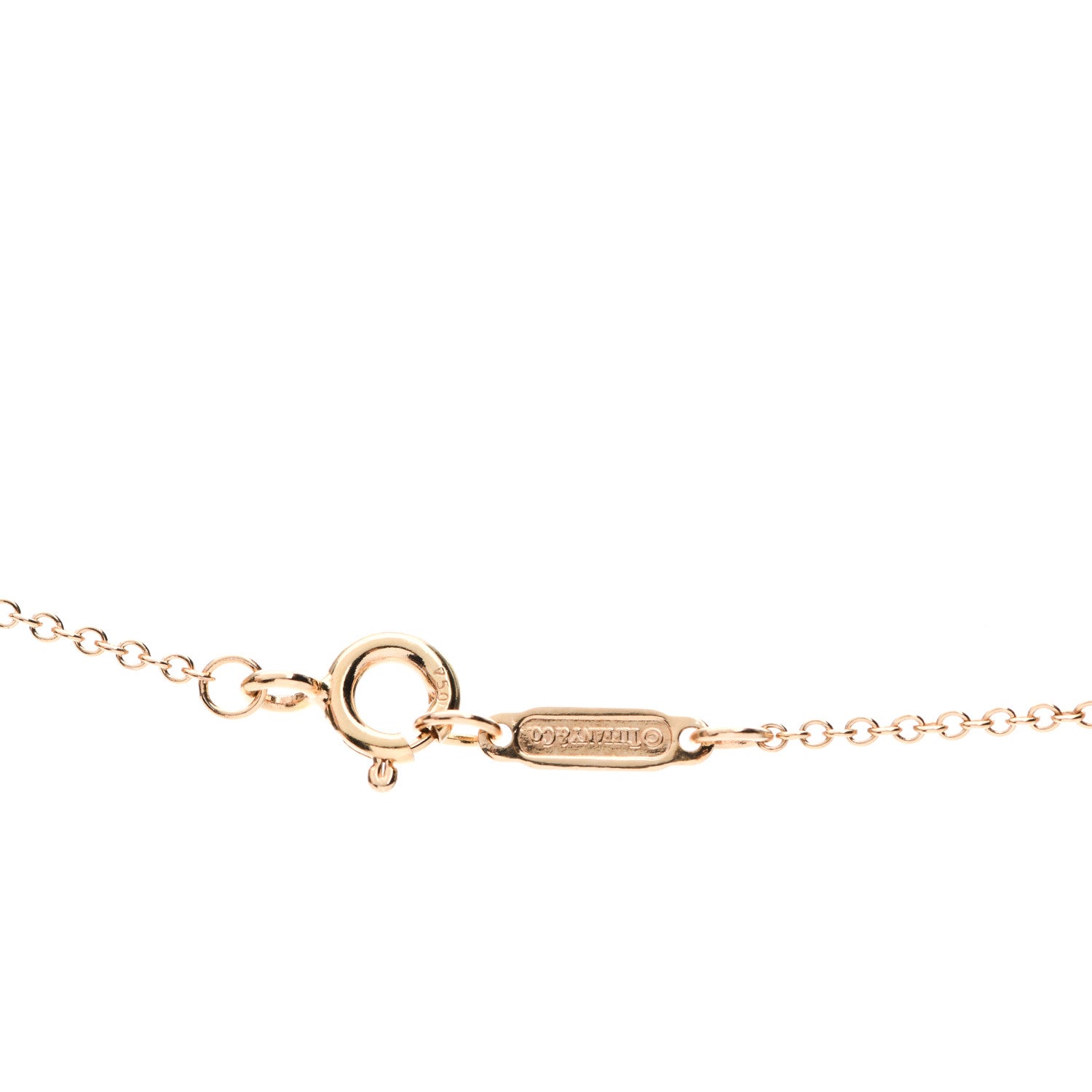 Tiffany 18K Rose Gold Mini Key Pendant Necklace 5 of 6