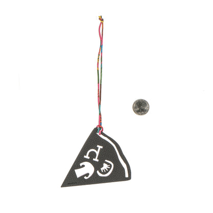 Hermes Togo Epsom Petit H Pizza Bag Charm Vert de Gris Anemone 2 of 3