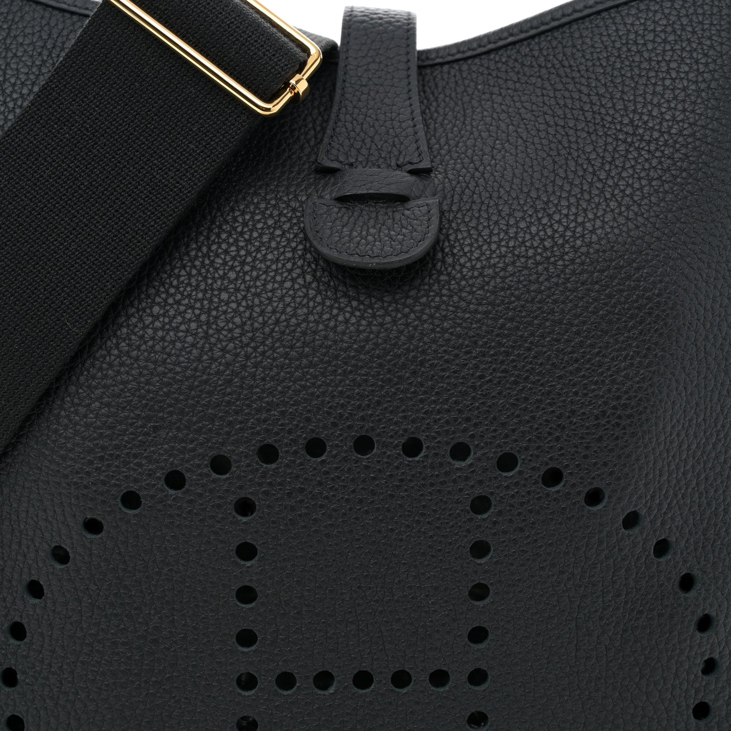 Hermes Taurillon Clemence Evelyne III GM Black 8 of 10