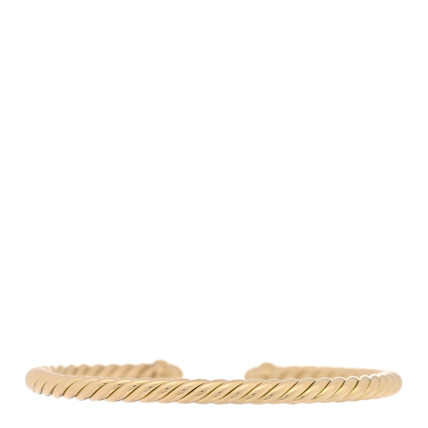 18K Yellow Gold Diamond 4mm Cablespira Bracelet