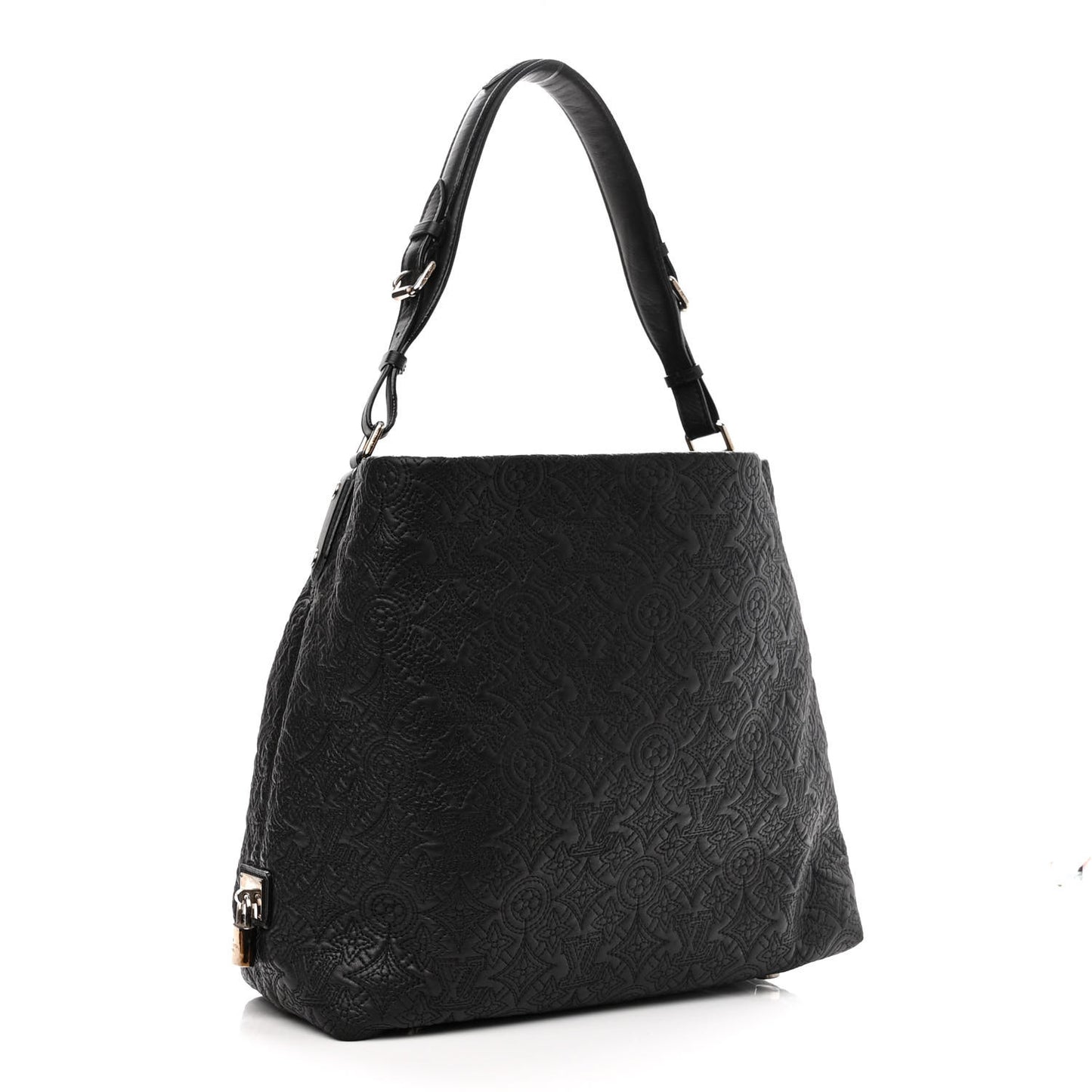 Monogram Lambskin Antheia Hobo PM Black