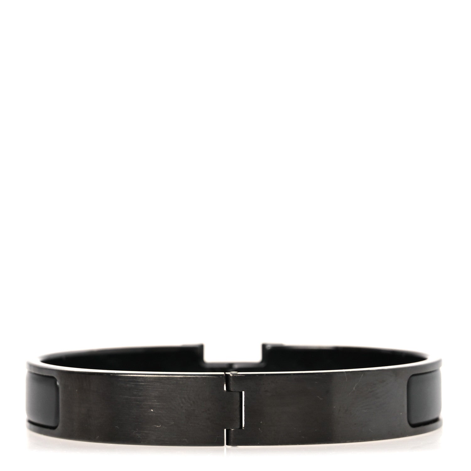 Hermes Matte Enamel Narrow Clic Clac HH Bracelet T5 So Black 3 of 5