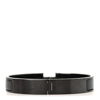 Hermes Matte Enamel Narrow Clic Clac HH Bracelet T5 So Black 3 of 5