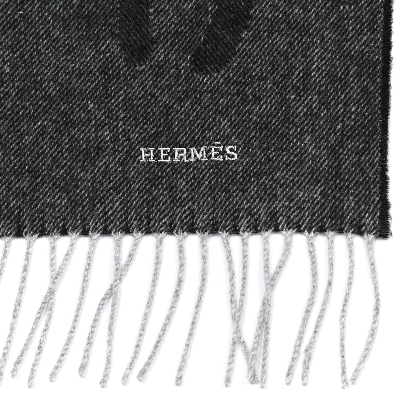 Cashmere Crazy Chain Muffler Anthracite Flanelle